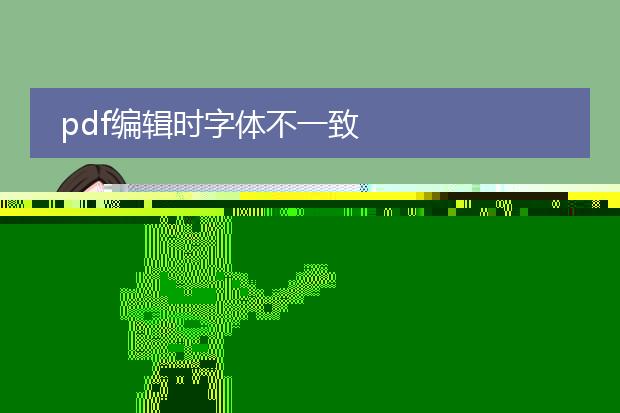pdf编辑时字体不一致