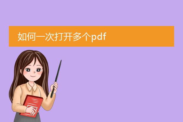 如何一次打开多个pdf