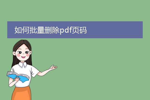 如何批量删除pdf页码