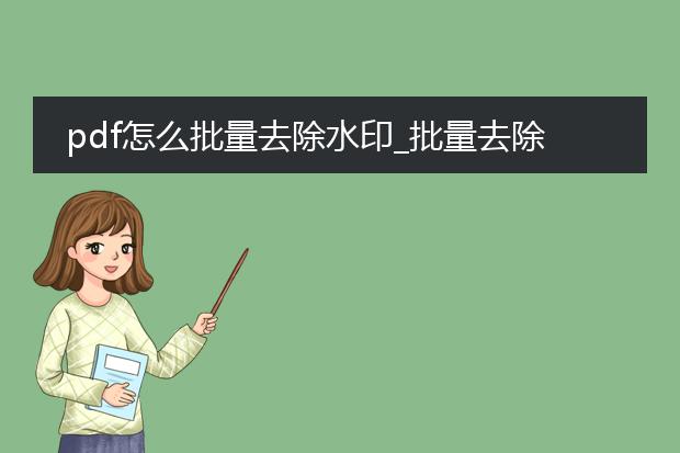 pdf怎么批量去除水印_批量去除pdf水印的操作指南