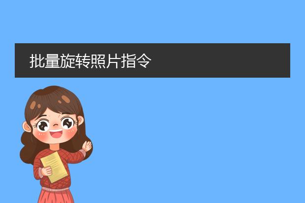 批量旋转照片指令