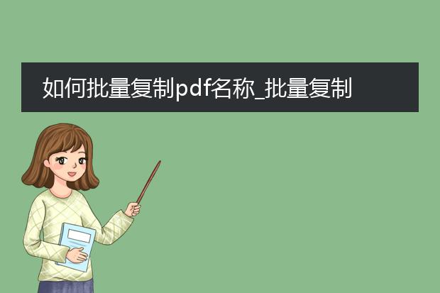 如何批量复制pdf名称_批量复制pdf名称操作指南