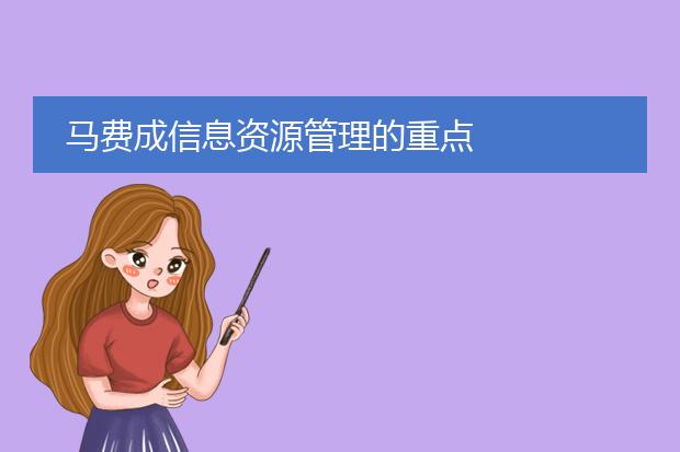 马费成信息资源管理的重点