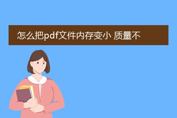 怎么把pdf文件内存变小 质量不变