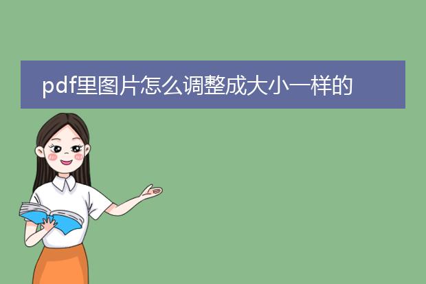 pdf里图片怎么调整成大小一样的